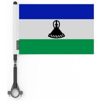 15‑Pack Lesotho Flags – 14x21cm, Polyester, Full‑Color Duplex Printing