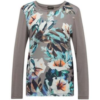Modisches Blusenshirt im Materialmix
