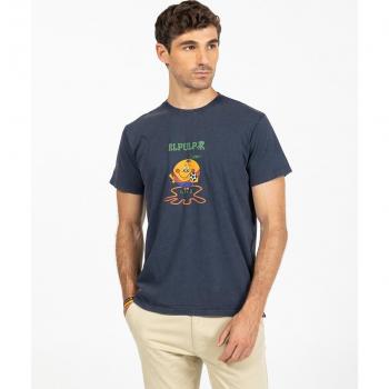 Camiseta Hombre El Pulpo Naranja