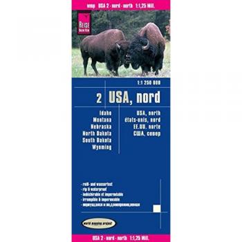 Reise Know-How Landkarte USA 02, Nord