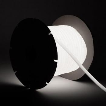 Ruban Gaine LED 220V Néon Dimmable, 50 m Circulaire SFLEXx17, 8 W/m, Blanc Froid, IP65, 100 cm Coupé
