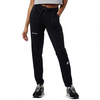 Pantalón New Balance Essentials Mujer Negro sudadera largo color negro blanco talla L