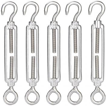 IMAGINE 5pcs M6 Stainless Steel 304 Hook and Eye Tensioning System