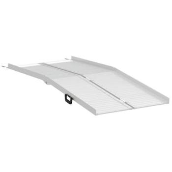 Aluminium Silver Folding Wheelchair Ramp 183 × 73 × 5 cm – Brand: VidaXL