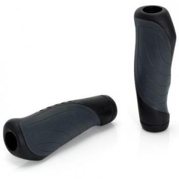 XLC GR-G04 Juego de Puños Ergonómicos Gel 135 mm Negros/Gris