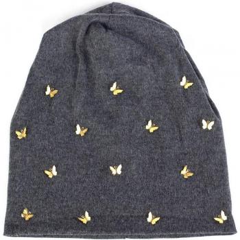 Bonnets en coton pour femmes, souples, avec papillon en métal et style baggy