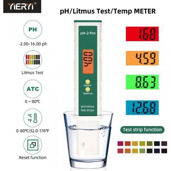 Appareil de mesure de pH Yieryi avec écran LCD