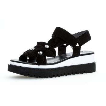 Gabor Damenkeilsandaletten 23.611 – Sommer-Style in Schwarz (UK 6,5)