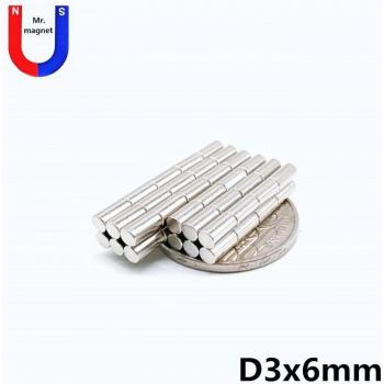 Imán Tierra Rara 3x6mm