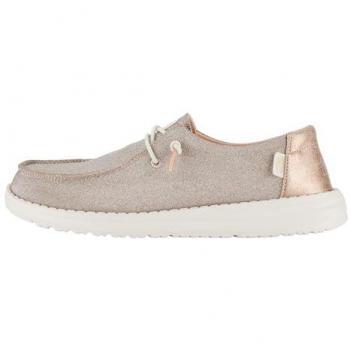 Hey Dude Metallic Gold Wendy Shoes for Women