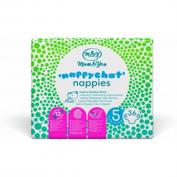 Mum & You Pannolini ecologici Nappychat Taglia 5, Ipoallergenici