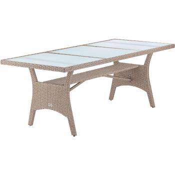 Table Extérieure Takeo – Verre Résistant Intempéries