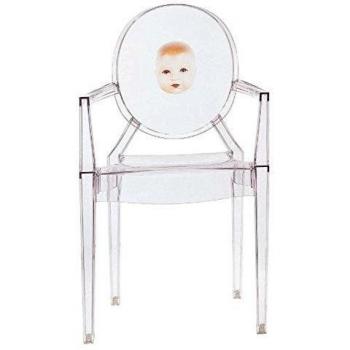 Kartell 4854AA – klarer Sitzstuhl, 94 x 54 x 55 cm