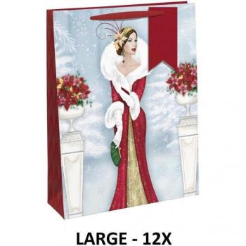 Eurowrap Vrouwelijke Kerstcadeauverpakking (12 stuks)