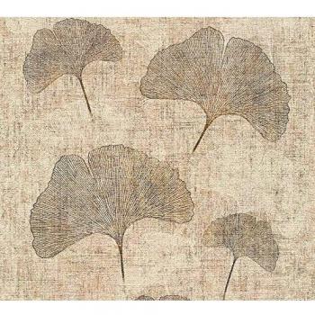 A.S. Création Vinyltapete, Blumen Tapete Beige, 322653