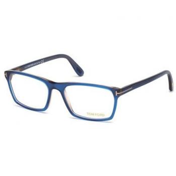 Tom Ford FT5295, Gafas de Montura para Hombre, Color Azul, 54.0