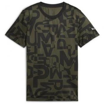 Puma RUNTRAIN Jungen Kurzarmshirt Schwarz 128