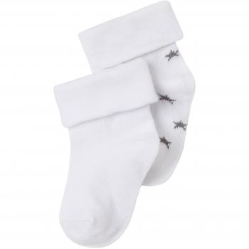 Pack de 2 Calcetines Noppies U Socks Levi Stars para Bebé-Niños, Color Blanco