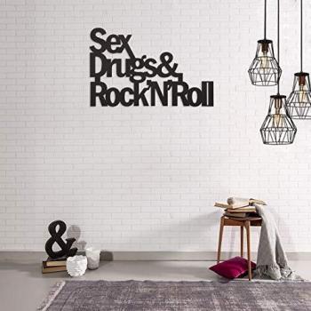 Arte Murale Frasi in Acciaio Nero