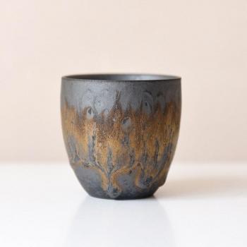 Taza Maestra de Esmalte Dorado