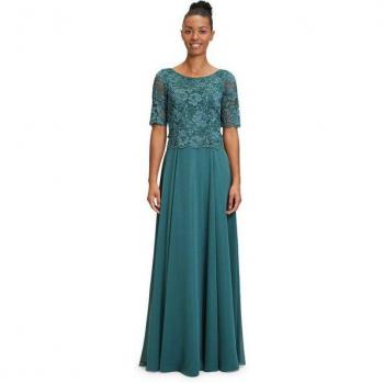 Vera Mont Festliches Kleid mit Spitzenbesatz, Größe 50