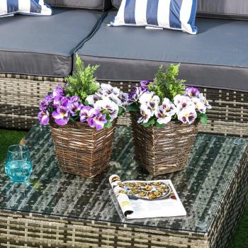 2 PCs Artificial Phalaenopsis Fake Flower Decorative Plant