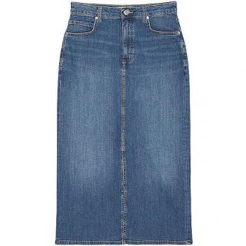 MARC O'POLO Damen Jeansrock Blau Größe 27