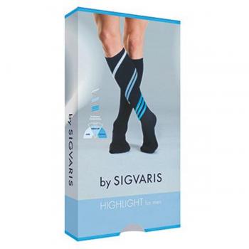 Sigvaris highlight men gambaletto lungo punta chiusa marine m