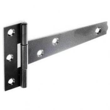 Light Tee Hinges Black 1.5mm 150mm 6