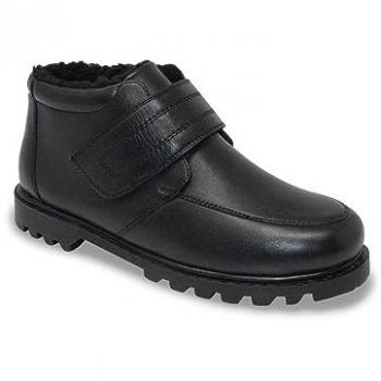 Chums Extra Wide Leather Thermal Touch Fasten Boots (Men) – Black