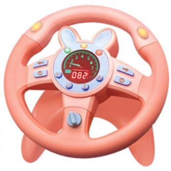 Car Driving Game Steering Wheel for Kids with Lights and Sound