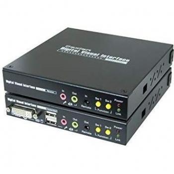 DEXLAN Transmetteur et Récepteur KVM Audio/USB