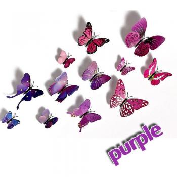 Mariposa DIY: Set de 12 Pegatinas