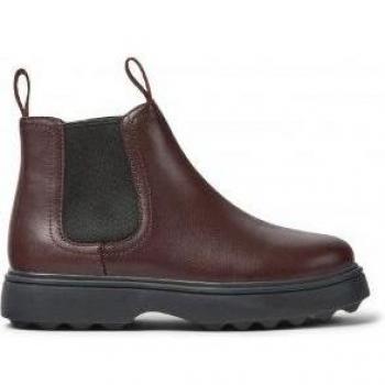Botines Camper Norte Kids de piel burdeos