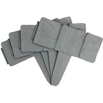 20Pcs Grey Plastic Garden Border Edging