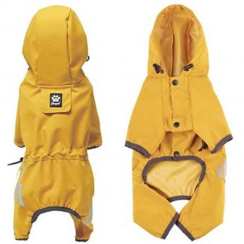 Small Dog Reflective Rain Poncho with Hood