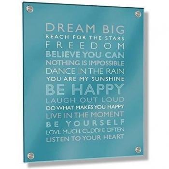 Decoración de Guardería con marco de acrílico: Usted puede ser quien quieras ser