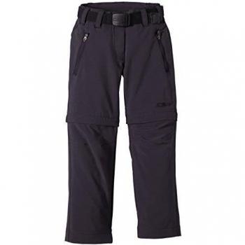 Pantaloni da trekking Zip Off CMP per bambina antracite/nere 116