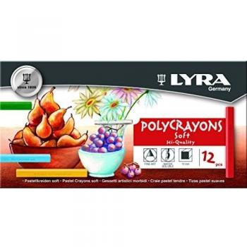 TIZA PASTEL POLICRAYONS LYRA X 12