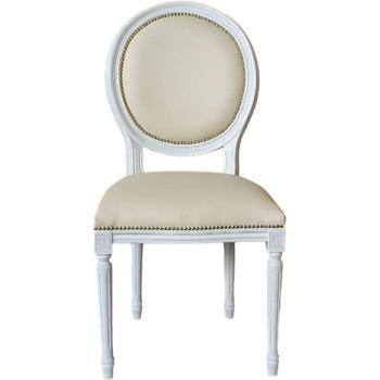 Sedia Comfort Legno Imbottito Beige 50x47x100