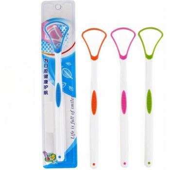 Plastic Tongue Scraper for Dental Care