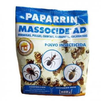 INSECTICIDA 500 GR en polvo contra HORMIGAS, PULGAS, CHINCHES, GARRAPATAS y CUCARACHAS
