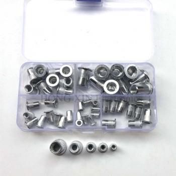 Juego de 50 Remaches Rosca Insert Nutsert Cabeza Plana M3 M4 M5 M6 M8 en Aluminio