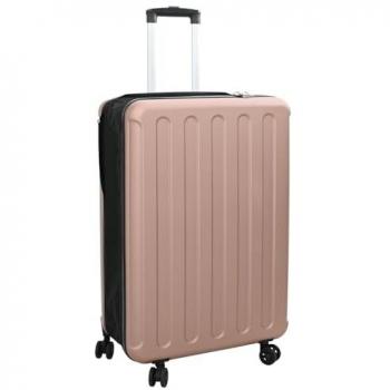 Valise Pratique Rose avec Serrure Dorée 50 x 30 x 76 cm
