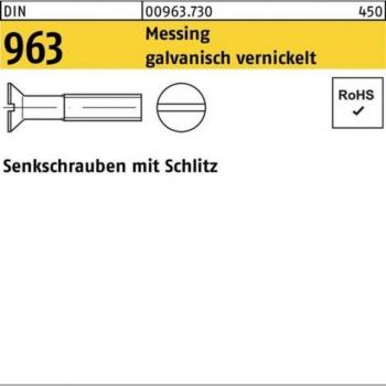 Nobrand Senkschraube M4x30 Schlitz
