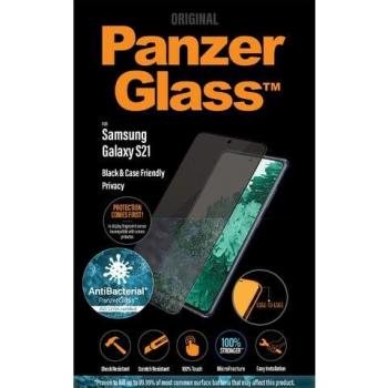 PanzerGlass černé privátní sklo pro Samsung Galaxy S21 s antibakteriální ochranou