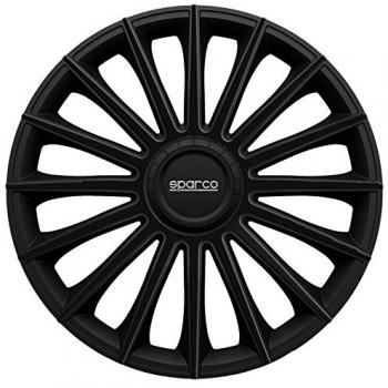 Chapeaux de roues 16 Sparco Torino ABS Noir – Ensemble 4