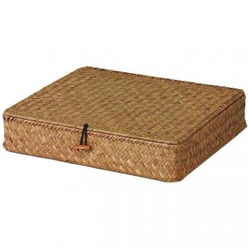 Woven Seagrass Cosmetic Organizer