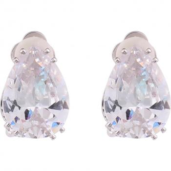 Pendientes de Boda con Clip Cúbica