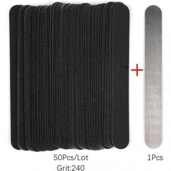 50 Pcs Mini Replaceable Nail Files 100/180/240 for Nail Art